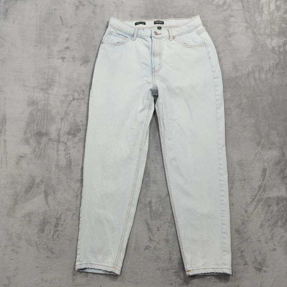 Wild Fable Jeans Womens 10 Blue Light Wash High Rise Tapered LEg Rigid Denim
